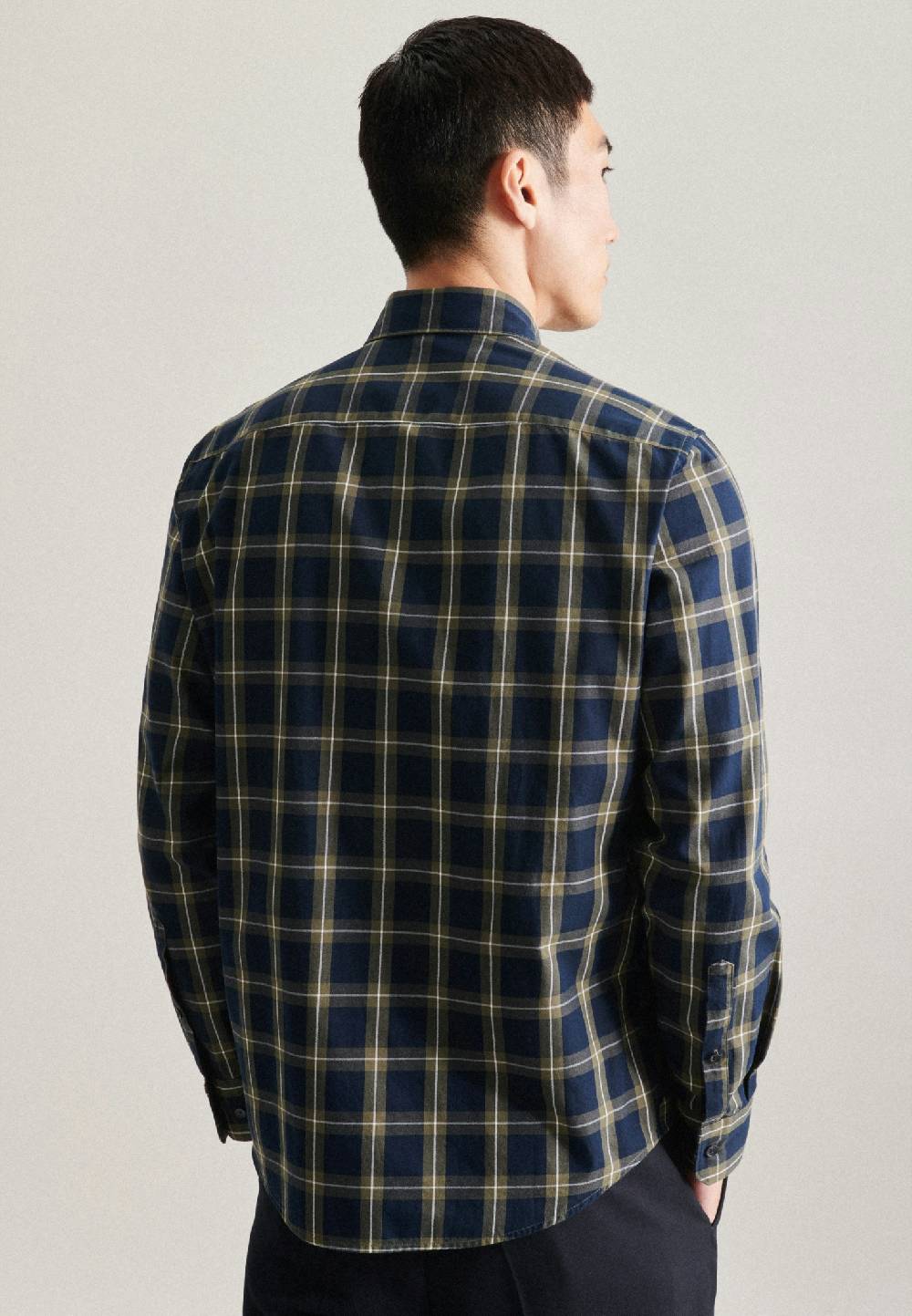 Studio Seidensticker Twill Casual Hemd in Regular mit Kentkragen Neueste Stile