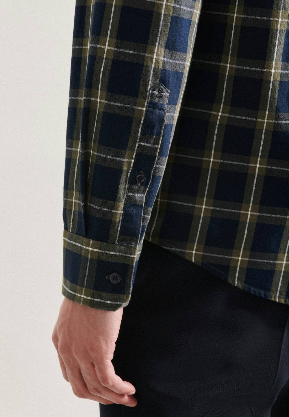 Studio Seidensticker Twill Casual Hemd in Regular mit Kentkragen Neueste Stile