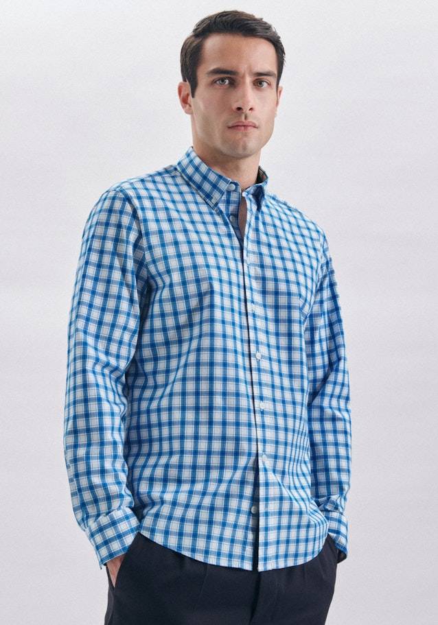 Studio Seidensticker Popeline Casual Hemd in Regular mit Button-Down-Kragen Letzter Tag