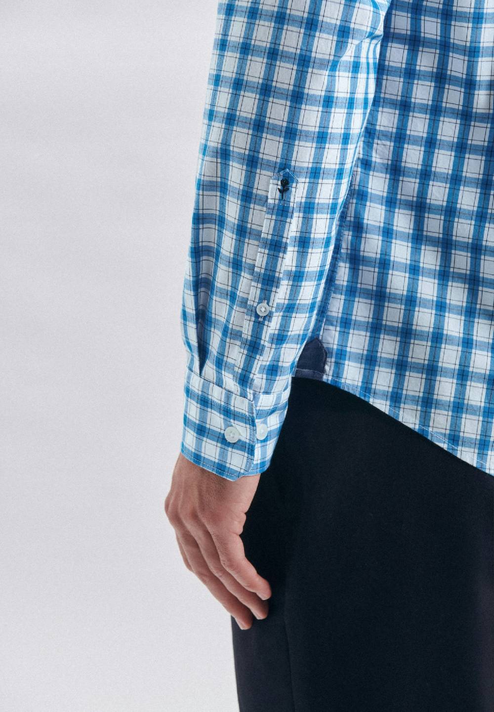 Studio Seidensticker Popeline Casual Hemd in Regular mit Button-Down-Kragen Letzter Tag