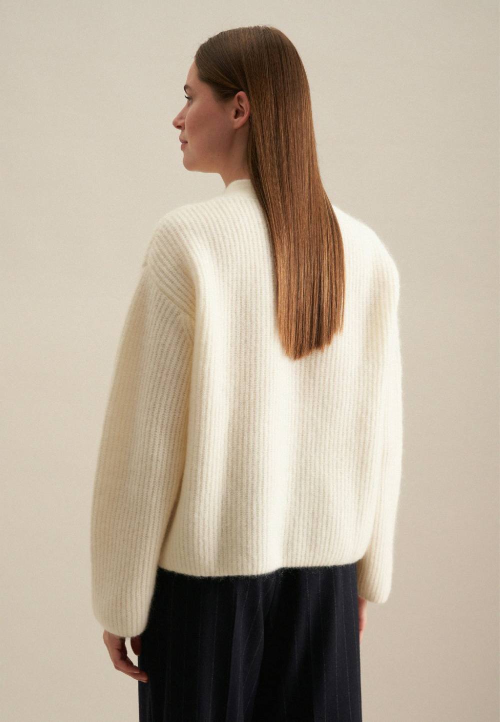 Studio Seidensticker V-Neck Strick-Jacke Oversized Valentinstagsangebot