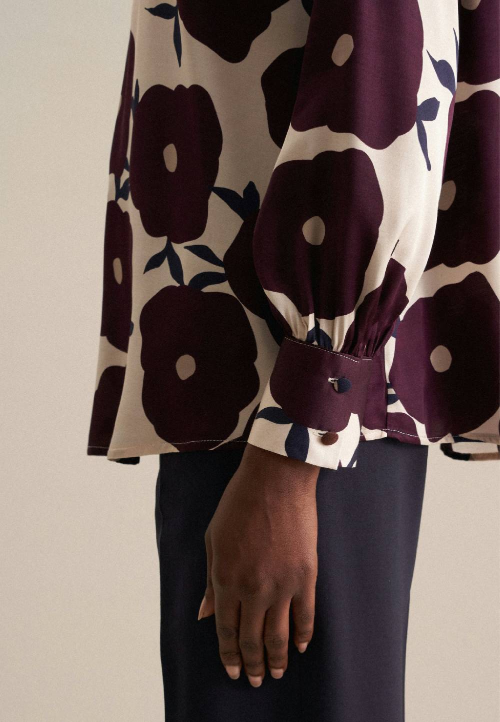 Studio Seidensticker Satin Shirtbluse Räumungsverkauf