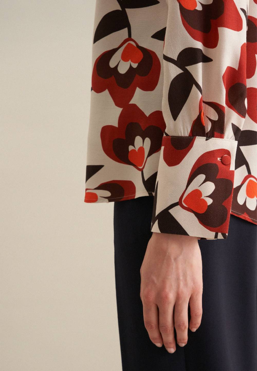 Studio Seidensticker Krepp Hemdbluse Speichern exportieren