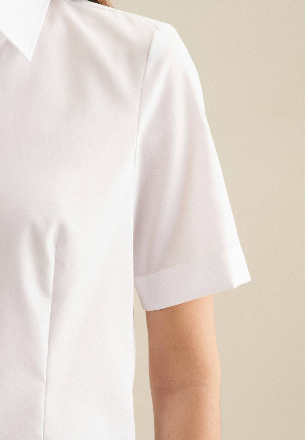 Studio Seidensticker Bügelfreie Kurzarm Fil a fil Hemdbluse 50% Rabatt für begrenzte Zeit