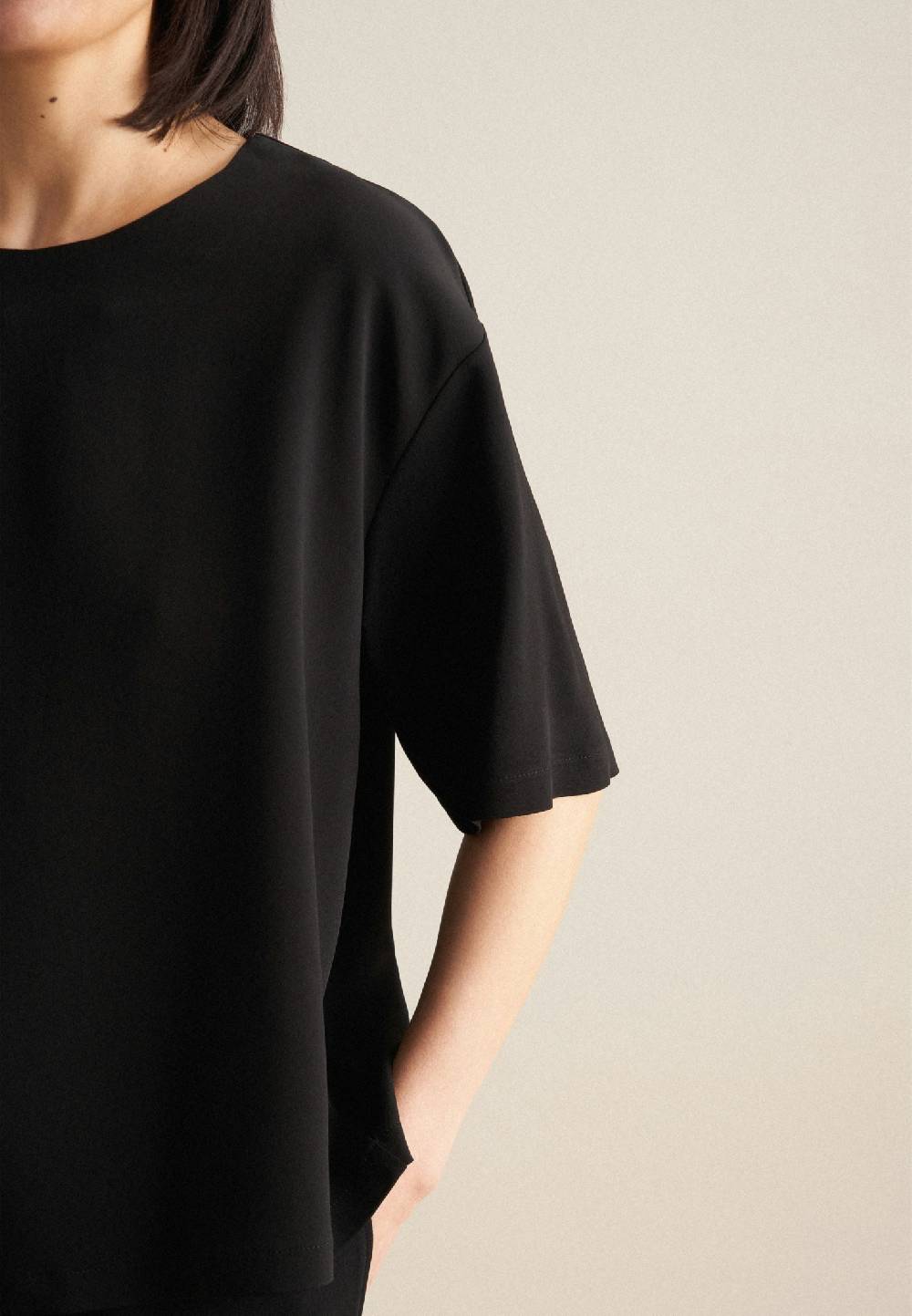 Studio Seidensticker Kurzarm Krepp Shirt Riesige Ersparnisse