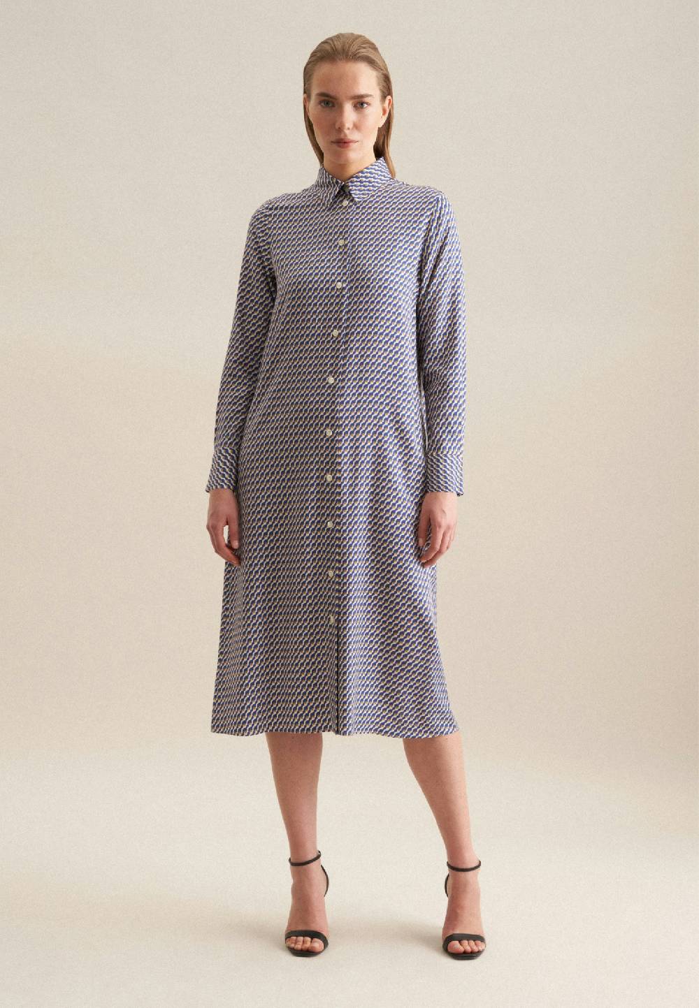 Studio Seidensticker Twill Midi Kleid Kostenloser Versand international