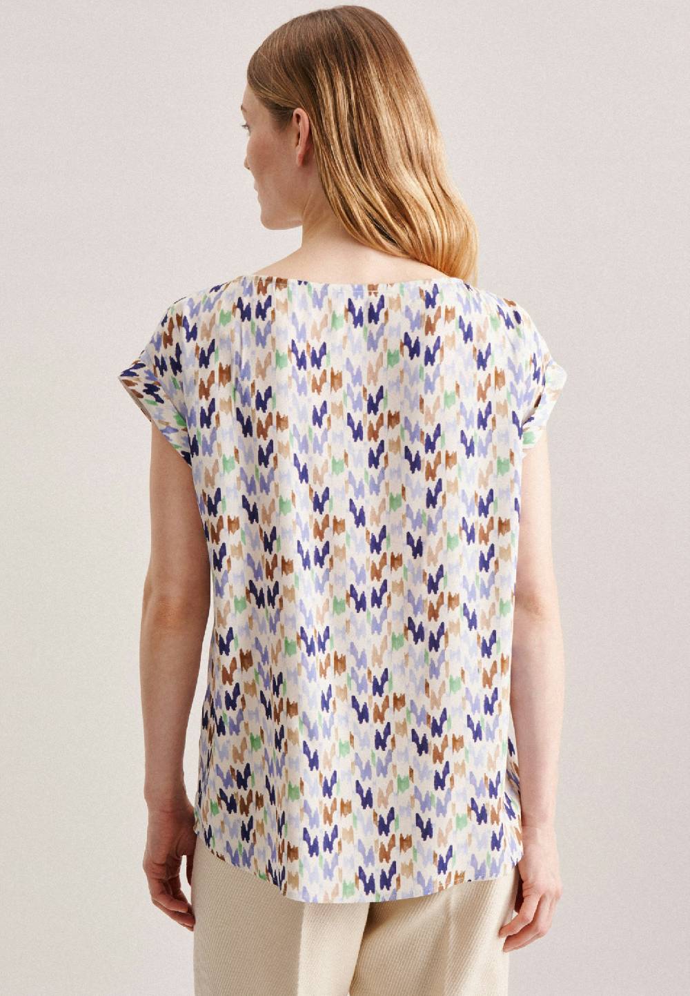 Studio Seidensticker Kurzarm Krepp Shirtbluse Flash Sale