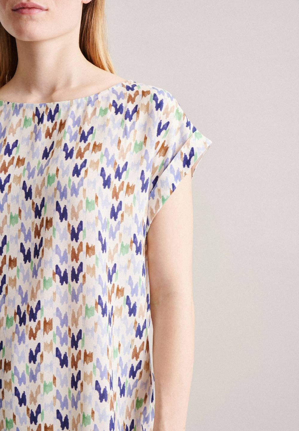 Studio Seidensticker Kurzarm Krepp Shirtbluse Flash Sale