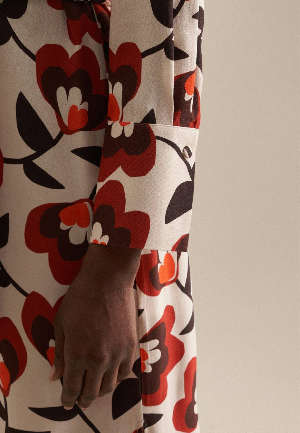 Studio Seidensticker Krepp Maxi Kleid Tiefpreis