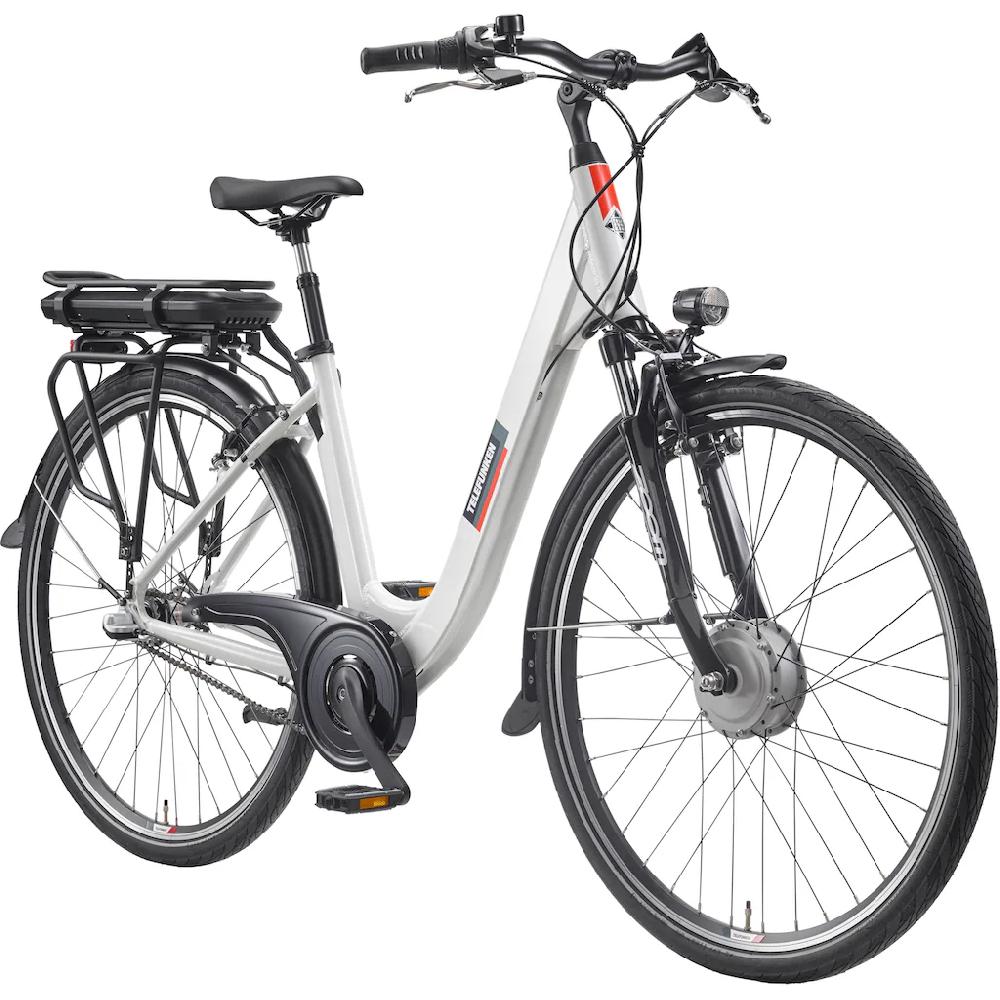 Telefunken E-Bike »Multitalent RC835« 3 Gang Shimano Frontmotor 250 W (28 Zoll Straßenzulassung ca. 100 km Reichweite) Pedelec Elektrofahrrad für Herren u. Damen tiefer Einstieg Cityrad auf Rechnung kaufen Black Friday