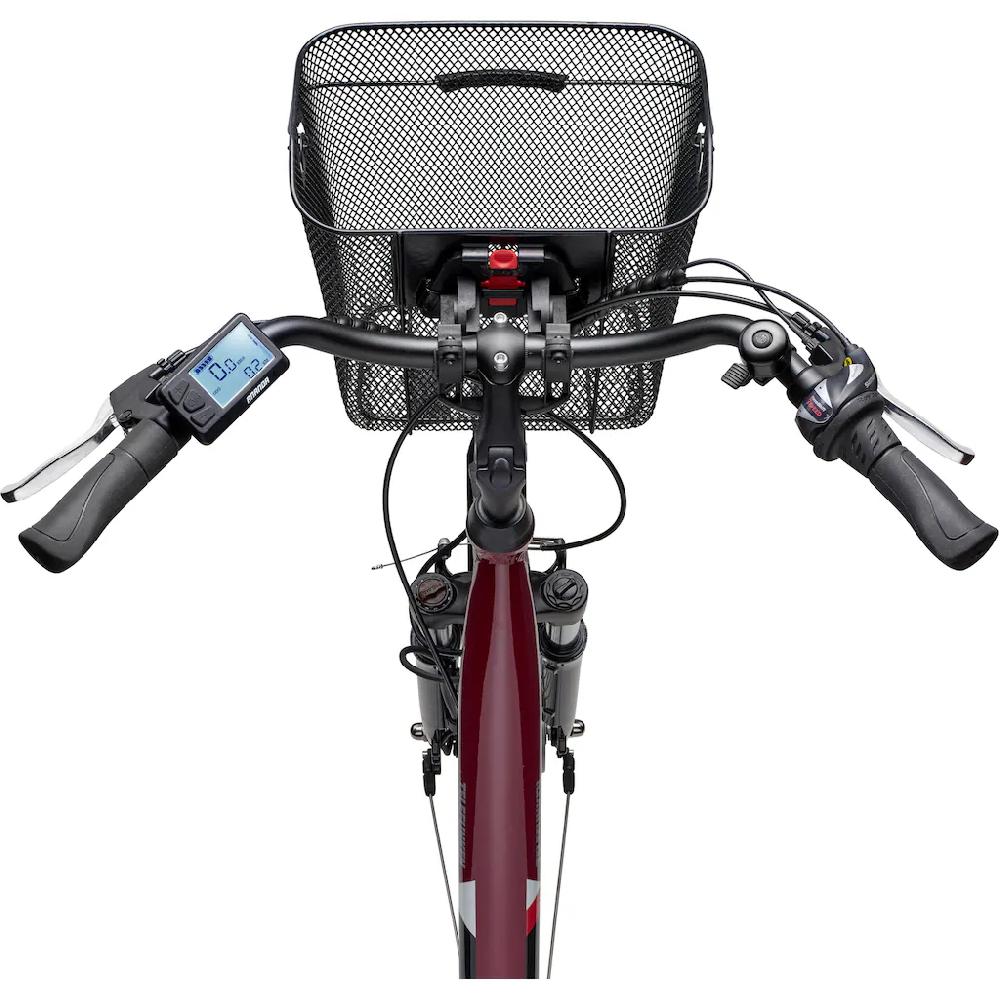 Telefunken E-Bike »Multitalent RC822« 7 Gang Shimano Tourney Frontmotor 250 W (ca. 100 km Reichweite-2 V-Bremsen-Beleuchtung-Straßenzulassung) City Elektrofahrrad Damen Herren 28 Zoll 36 V 374 Wh Akku Pedelec auf Rechnung Weihnachtsangebot