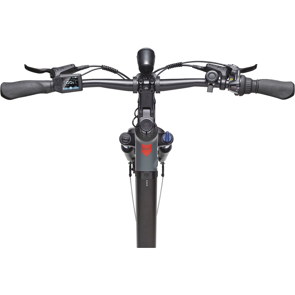 Telefunken E-Bike »SUV500« 7 Gang Shimano Mittelmotor 250 W (27 5 Zoll Straßenzulassung Scheibenbremsen) Pedelec Elektrofahrrad für Damen u. Herren Cityrad auf Rechnung Lagerräumung