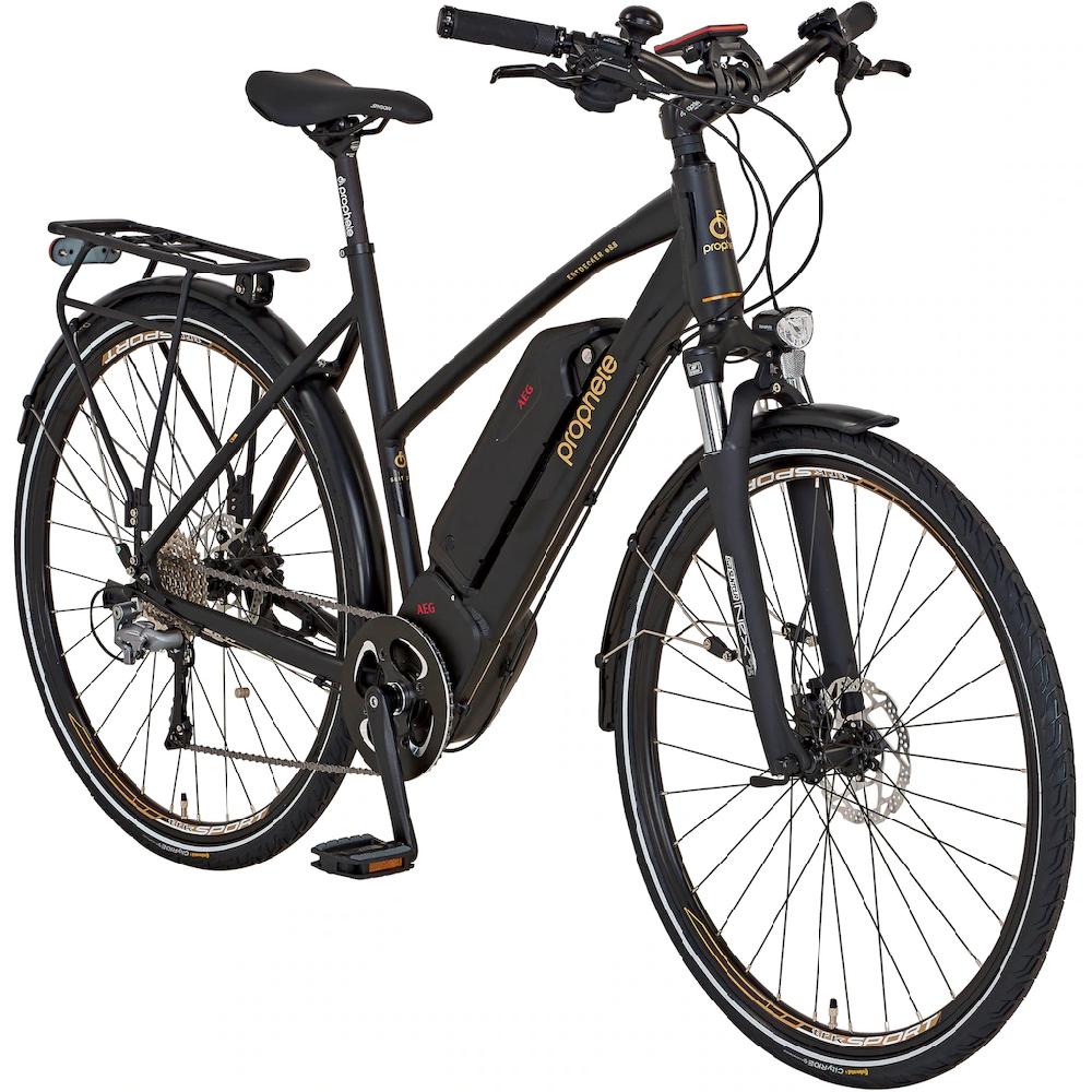 Prophete E-Bike »Entdecker eSport« 10 Gang Shimano Mittelmotor 250 W Pedelec Elektrofahrrad für Damen Trekkingrad auf Raten Neueste Mode