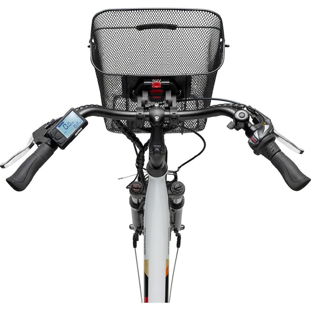 Telefunken E-Bike »Multitalent RC822« 7 Gang Shimano Tourney Frontmotor 250 W (ca. 100 km Reichweite-2 V-Bremsen-Beleuchtung-Straßenzulassung) City Elektrofahrrad Damen Herren 28 Zoll 36 V 374 Wh Akku Pedelec auf Raten Kauf eins, bekomm eins gratis