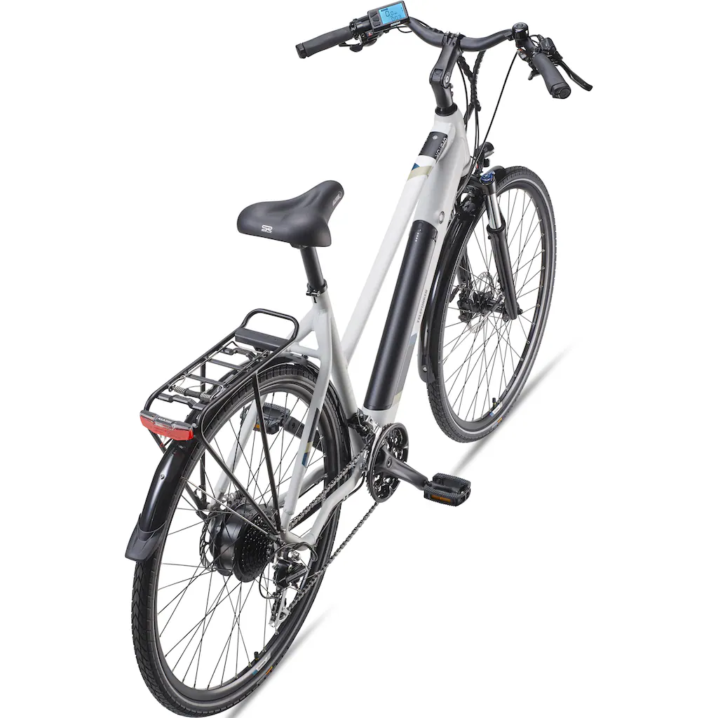 Telefunken E-Bike »Expedition XC940« 24 Gang Shimano Acera Heckmotor 250 W (ca. 100 km Reichweite-hydraulische Scheibenbremsen-Straßenzulassung) Trekking Elektrofahrrad Damen 28 Zoll 36 V 417 6 Wh Akku Pedelec Tägliche Deals