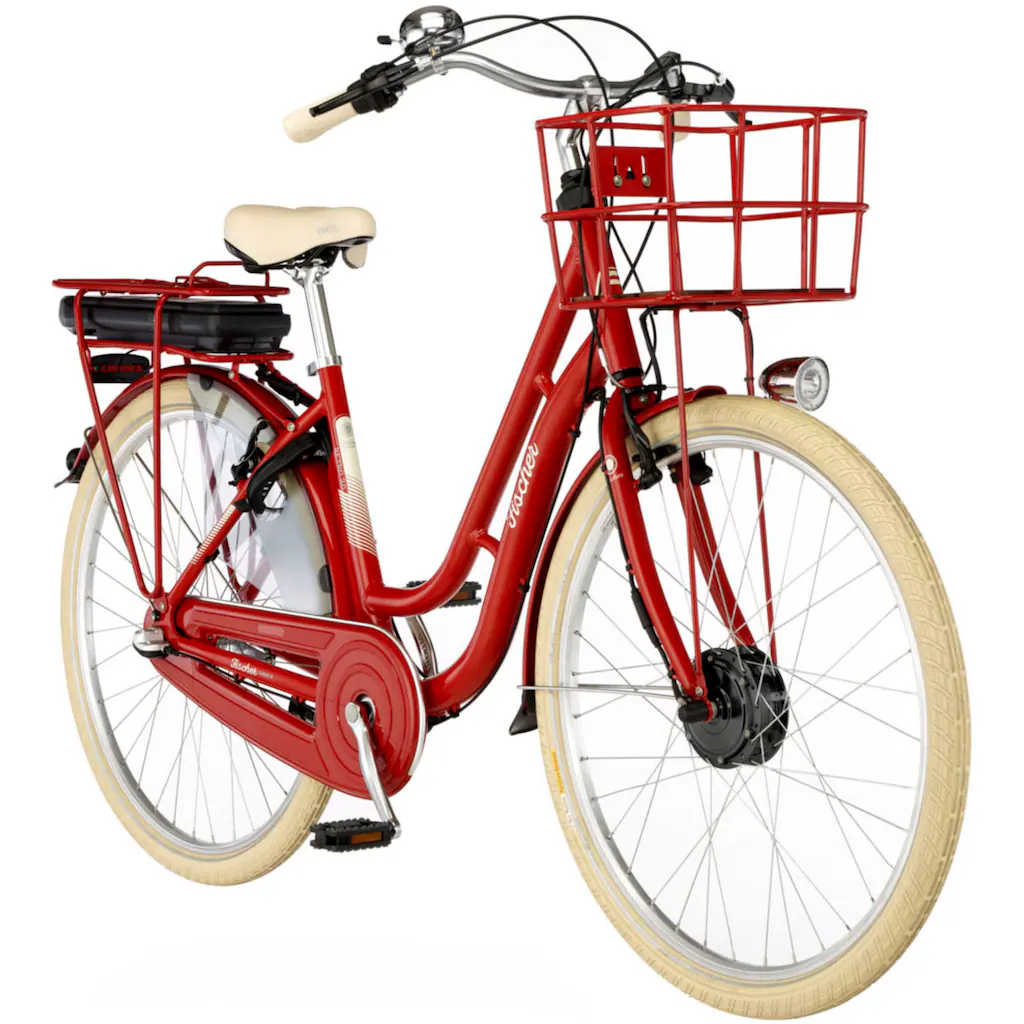 FISCHER Fahrrad E-Bike »CITA RETRO 2.0 418 48« 3 Gang Shimano Shimano 3-Gang Nexus Nabenschaltung (mit Akku-Ladegerät-mit Werkzeug) Pedelec Elektrofahrrad für Damen u. Herren Cityrad auf Rechnung kaufen Wochenangebot