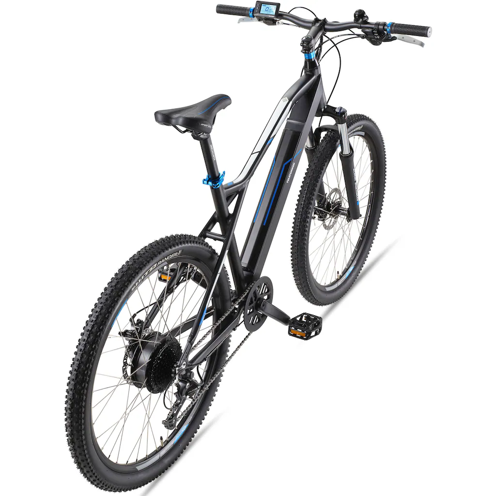 Telefunken E-Bike »Aufsteiger M924« 9 Gang Shimano Altus Heckmotor 250 W (36 V 504 Wh Akku-ca. 100 km Reichweite-Geländebike off road) Mountainbike MTB Elektrofahrrad Damen Herren 27 5 / 29 Zoll Pedelec auf Rechnung bestellen Begrenzte Freigabe