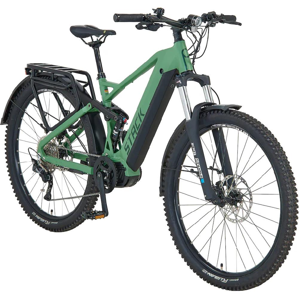 Prophete E-Bike »Stack 5.0« 10 Gang Shimano Mittelmotor 250 W (Akku-Ladegerät) Pedelec Elektrofahrrad für Damen u. Herren MTB Mountainbike Letzte 2 Tage