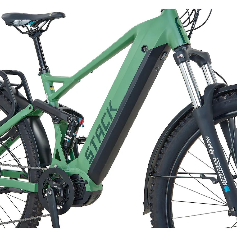 Prophete E-Bike »Stack 5.0« 10 Gang Shimano Mittelmotor 250 W (Akku-Ladegerät) Pedelec Elektrofahrrad für Damen u. Herren MTB Mountainbike Letzte 2 Tage