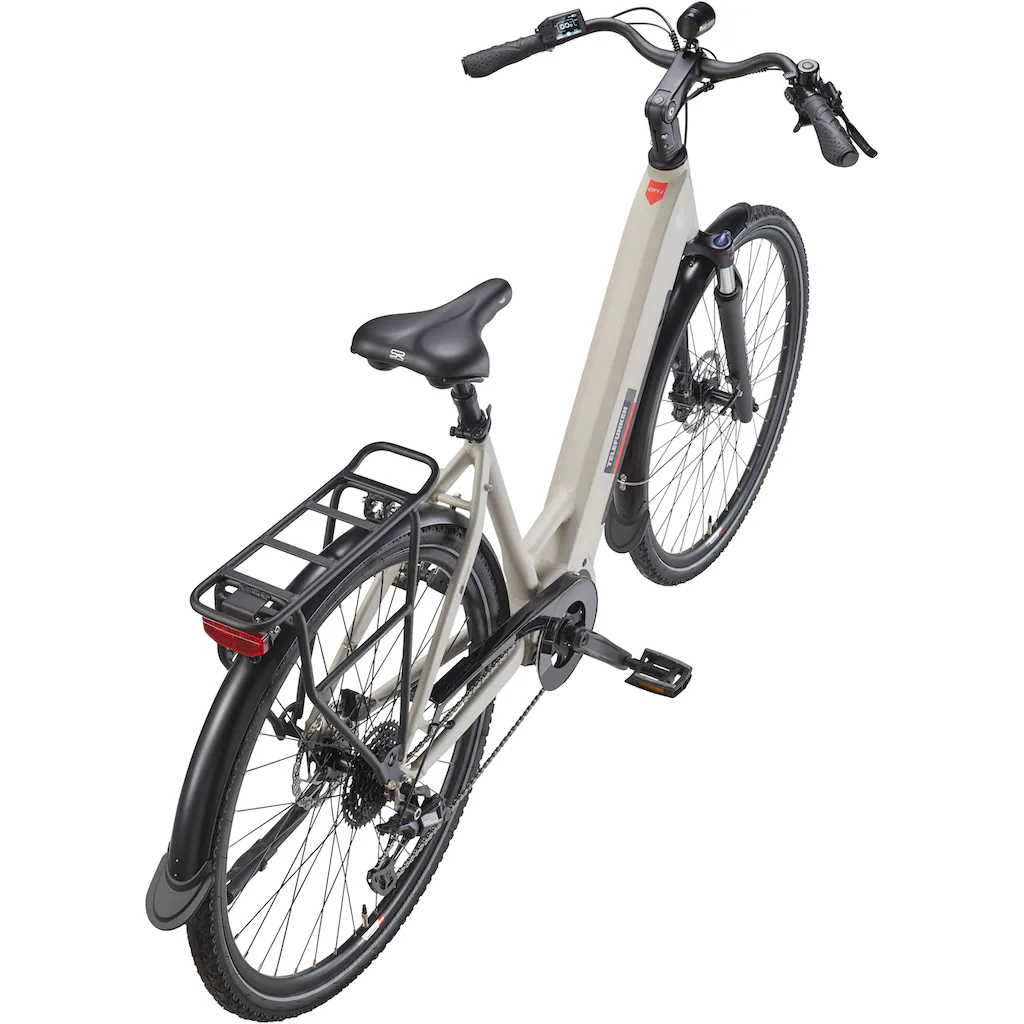 Telefunken E-Bike »Multitalent RC680« 10 Gang Shimano Mittelmotor 250 W (28 Zoll Straßenzulassung Scheibenbremsen) Pedelec Elektrofahrrad für Damen u. Herren Cityrad Nur noch ein Tag übrig