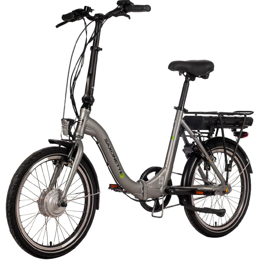 SAXONETTE E-Bike »Compact Plus S« 3 Gang Frontmotor 250 W (mit Akku-Ladegerät) Pedelec Elektrofahrrad für Damen u. Herren Faltrad auf Raten Super Rabatt