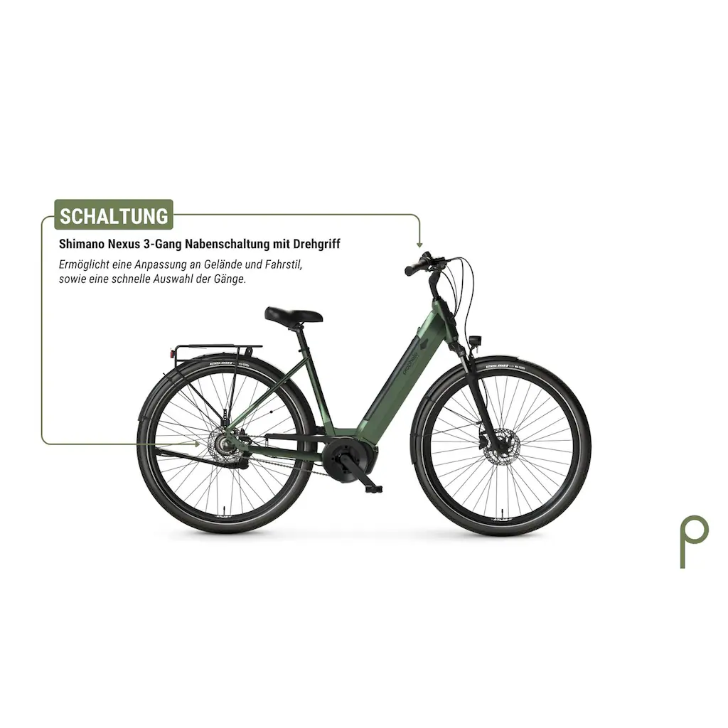 Prophete E-Bike »Geniesser 3.4« 3 Gang Shimano Mittelmotor 250 W Pedelec Elektrofahrrad für Damen u. Herren Cityrad auf Rechnung Rabatte dieses Monats