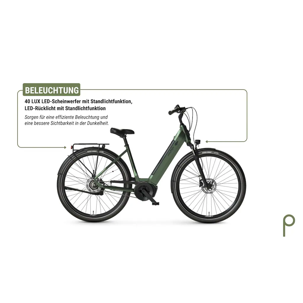 Prophete E-Bike »Geniesser 3.4« 3 Gang Shimano Mittelmotor 250 W Pedelec Elektrofahrrad für Damen u. Herren Cityrad auf Rechnung Rabatte dieses Monats