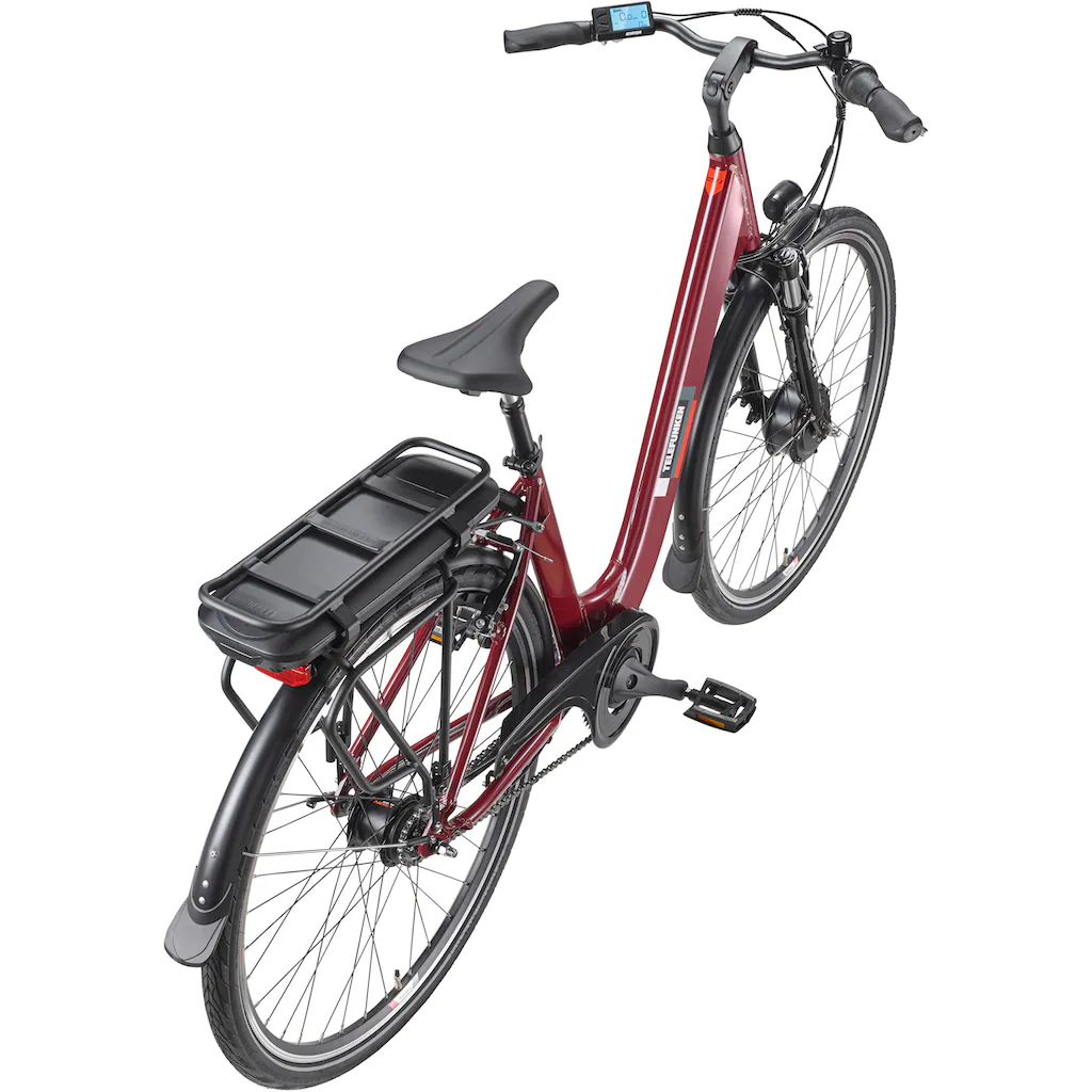 Telefunken E-Bike »Multitalent RC845« 7 Gang Shimano Frontmotor 250 W (28 Zoll Straßenzulassung ca. 100 km Reichweite) Pedelec Elektrofahrrad für Herren u. Damen tiefer Einstieg Cityrad auf Rechnung Auslauf