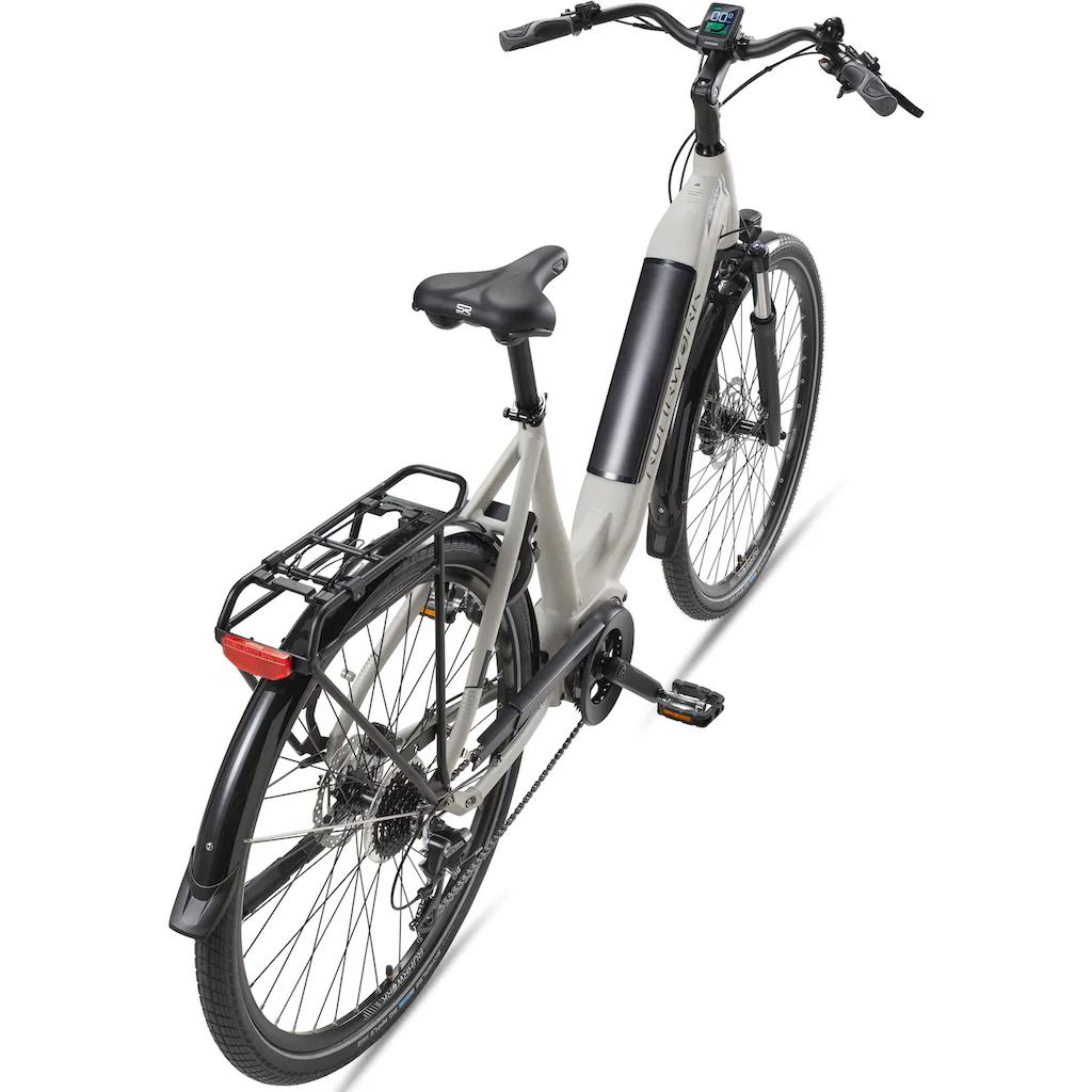RUHRWERK E-Bike »MC800« 8 Gang Shimano Acera Mittelmotor 250 W Pedelec Elektrofahrrad für Damen u. Herren Cityrad auf Rechnung im Angebot