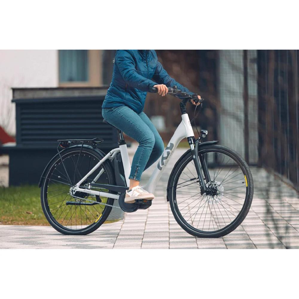 Husqvarna E-BICYCLES E-Bike »E-Citybike Eco City 1« 8 Gang Shimano Nexus Mittelmotor 250 W (28 Zoll Shimano Motor Rücktritt Scheibenbremsen Straßenzulassung) Pedelec Elektrofahrrad für Herren u. Damen Cityrad tiefer Einstie Blitzverkäufe
