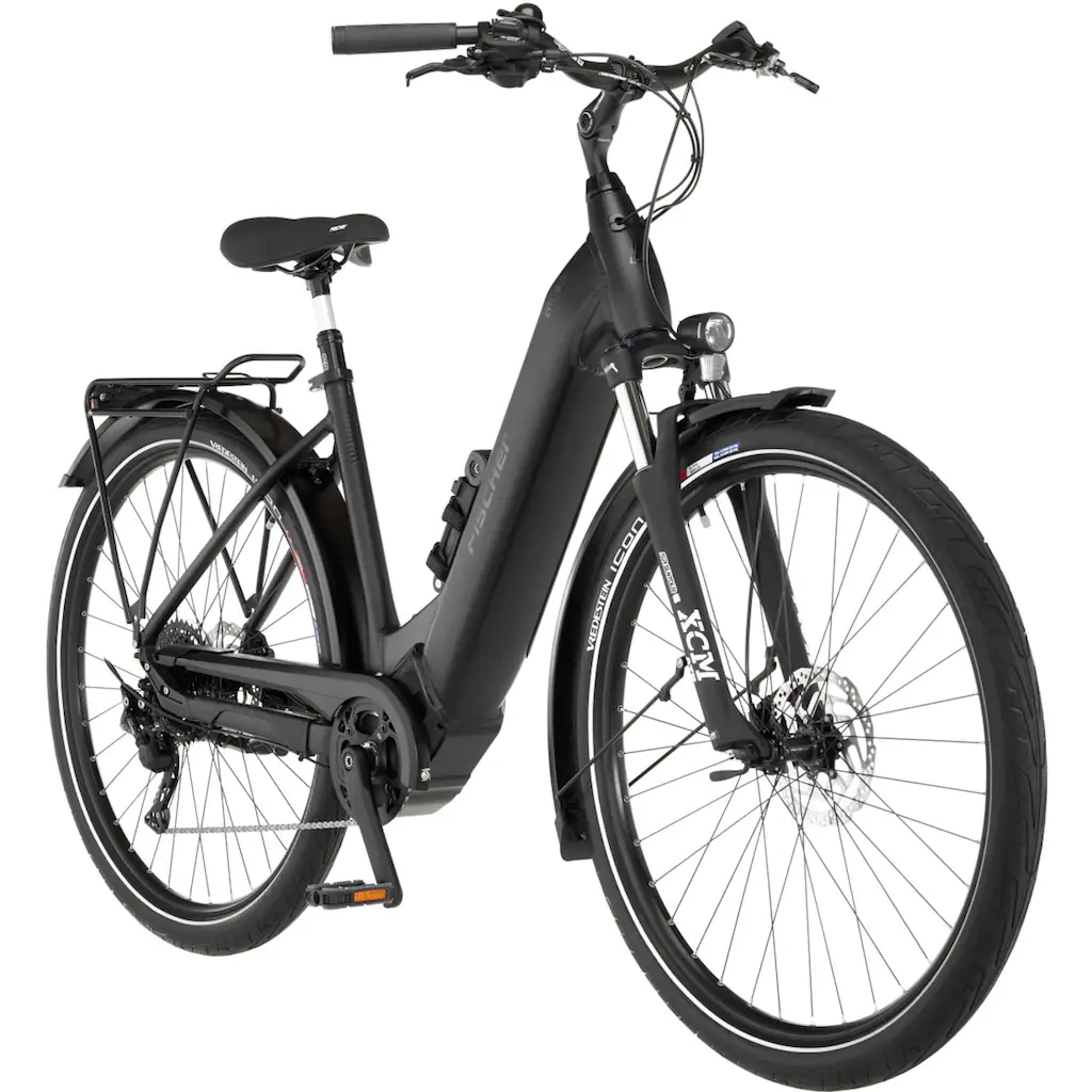 FISCHER Fahrrad E-Bike »CITA 8.0I 711« 10 Gang Shimano Nexus Mittelmotor 250 W (Schloss) Pedelec Elektrofahrrad für Damen u. Herren Cityrad auf Rechnung online bestellen Günstig kaufen