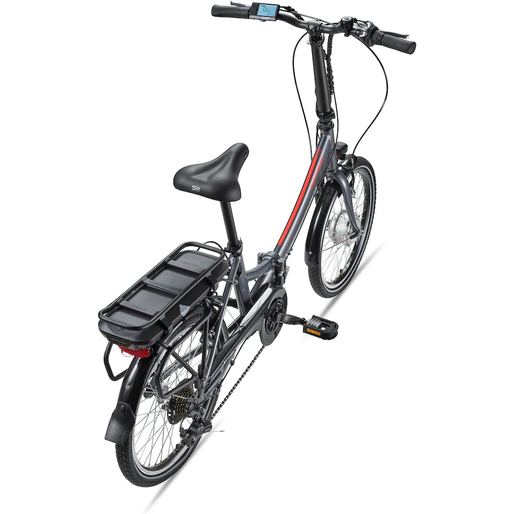 Telefunken E-Bike »Kompakt F810« 7 Gang Shimano Shimano Tourney Frontmotor 250 W Pedelec Elektrofahrrad für Damen u. Herren Faltrad auf Rechnung Online Shopping