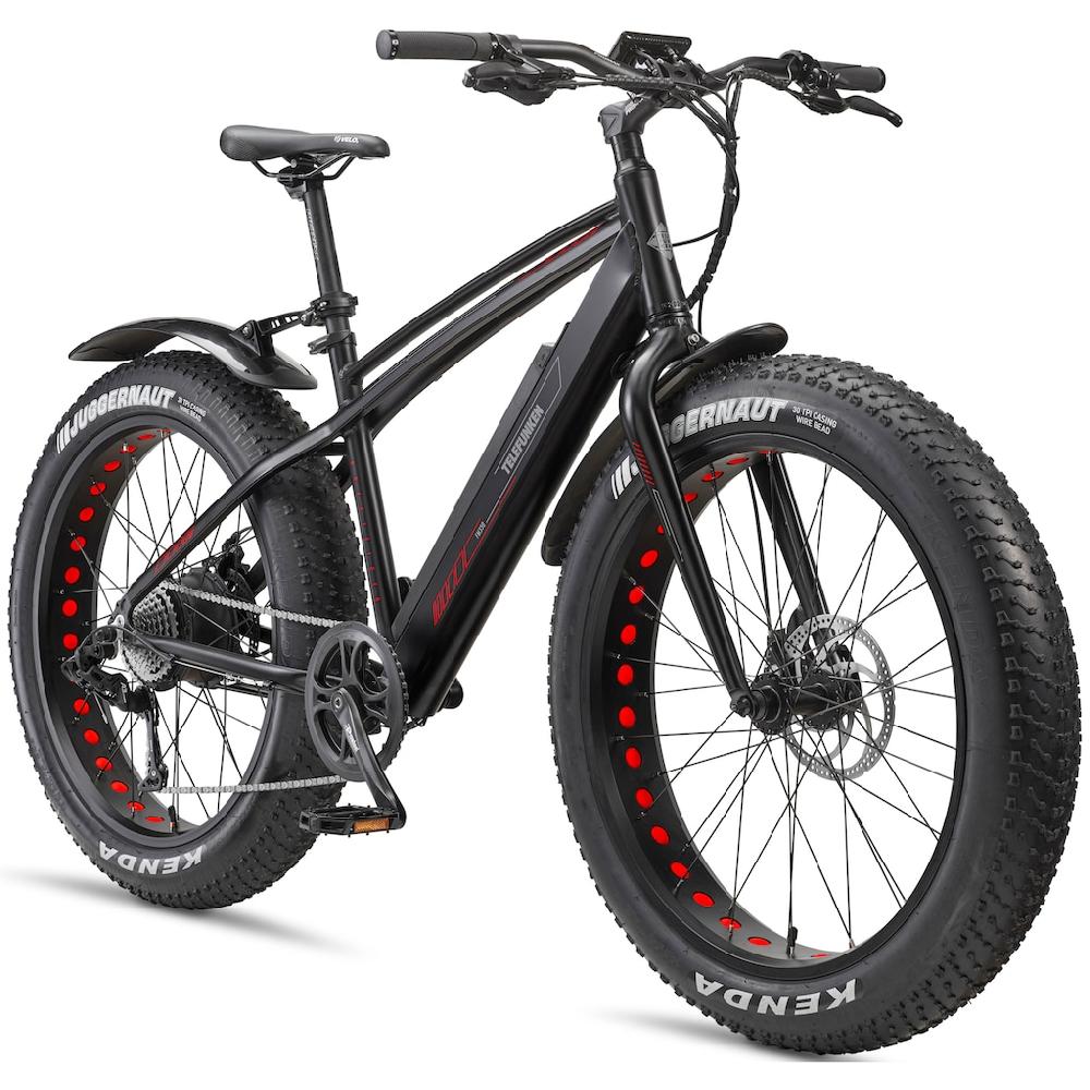 Telefunken E-Bike »Aufsteiger FM350« 8 Gang Heckmotor 250 W (26 Zoll x 4 00 Breitreifen-ca. 100km Reichweite-Geländebike off road) Pedelec Elektrofahrrad für Damen u. Herren MTB Mountainbike auf Rechnung bestellen Exklusivangebot
