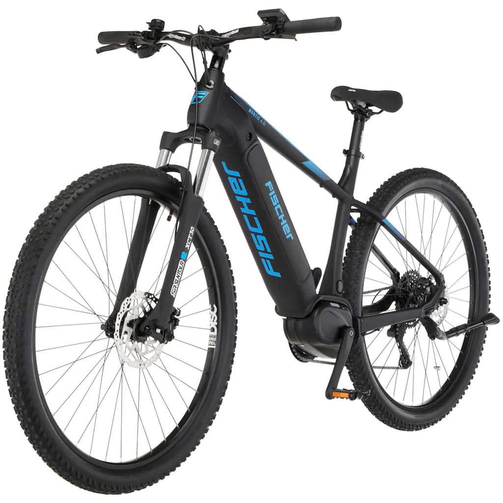 FISCHER Fahrrad E-Bike »MONTIS 4.5i 522« 10 Gang Shimano Deore Mittelmotor 250 W (mit Fahrradschloss) Pedelec Elektrofahrrad für Damen u. Herren MTB Mountainbike Preisnachlass