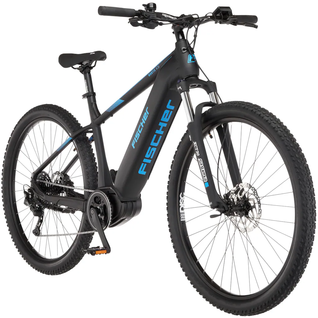 FISCHER Fahrrad E-Bike »MONTIS 4.5i 522« 10 Gang Shimano Deore Mittelmotor 250 W (mit Fahrradschloss) Pedelec Elektrofahrrad für Damen u. Herren MTB Mountainbike Preisnachlass