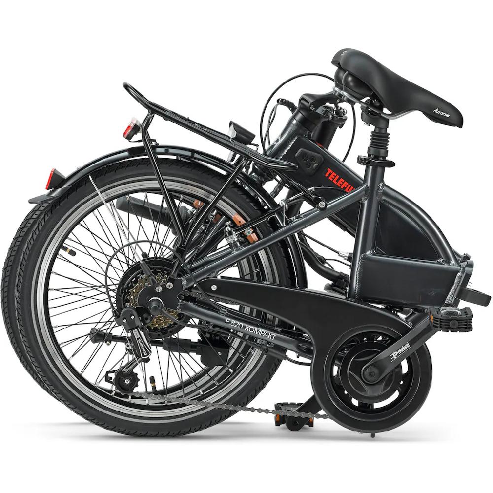 Telefunken E-Bike »Kompakt F820« 6 Gang Shimano Tourney Heckmotor 250 W Pedelec Elektrofahrrad für Damen u. Herren Faltrad auf Rechnung online bestellen Black Friday