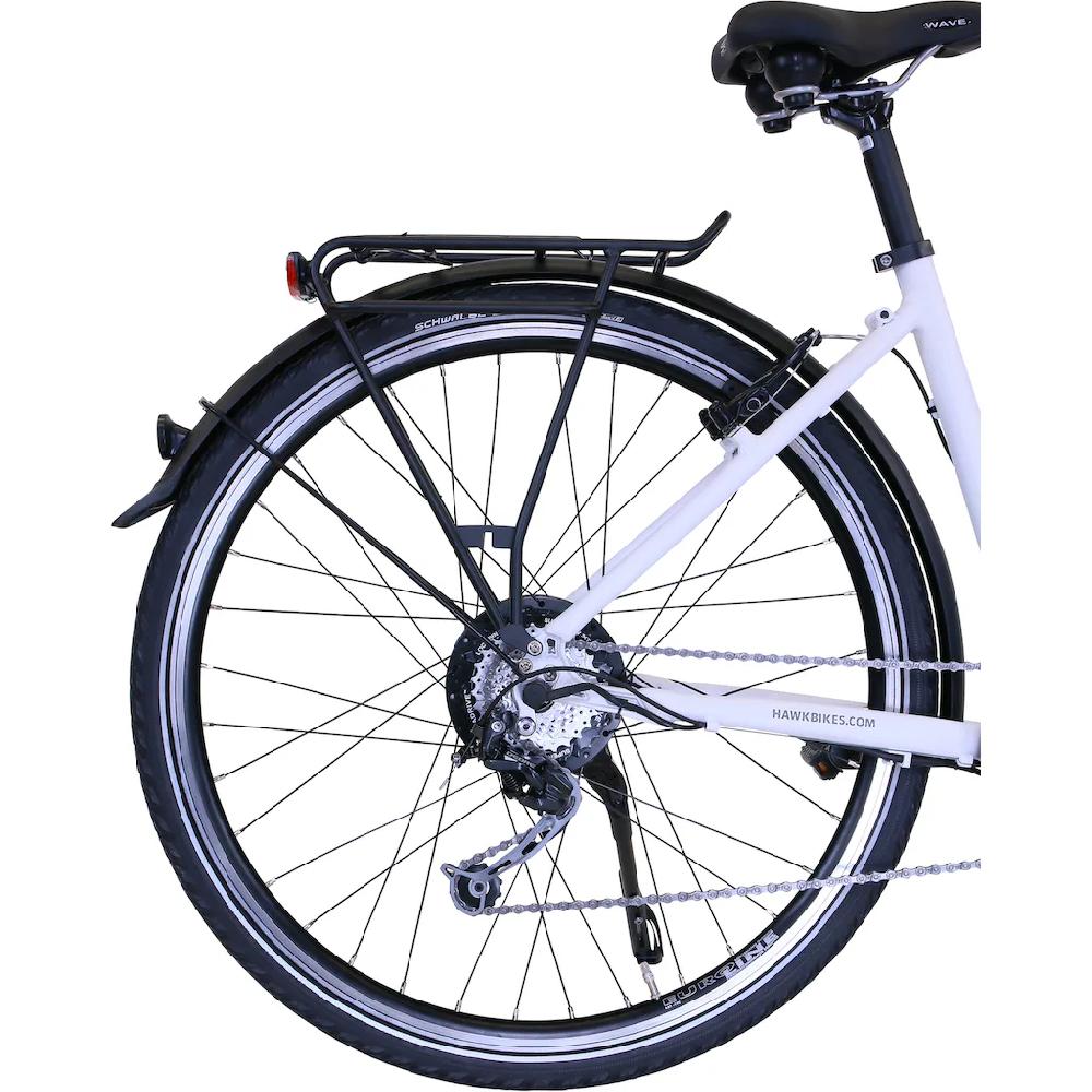HAWK Bikes E-Bike »eTrekking Lady« 8 Gang microSHIFT Microshift Heckmotor 250 W Pedelec Elektrofahrrad für Damen Trekkingrad auf Rechnung online bestellen Osterangebot