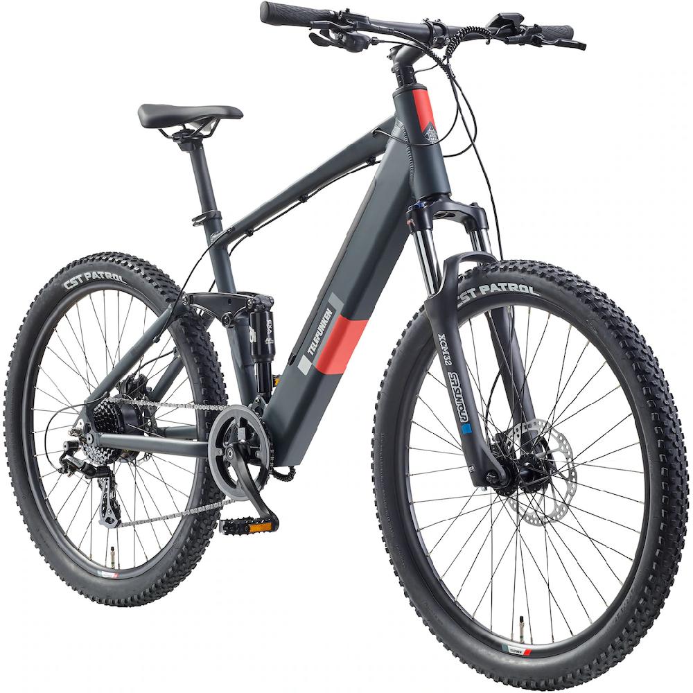 Telefunken E-Bike »Aufsteiger M936« 8 Gang Shimano Altus Heckmotor 250 W Pedelec Elektrofahrrad Damen Herren MTB Mountainbike Fully auf Raten Heißer Verkauf
