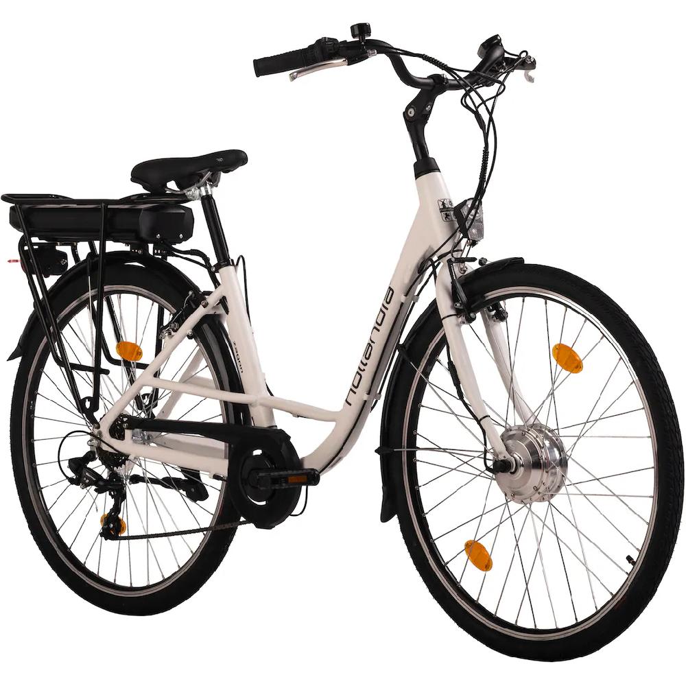 Hollandia E-Bike »Zagon« 6 Gang Shimano Tourney Frontmotor 250 W Pedelec Elektrofahrrad für Damen u. Herren Cityrad auf Rechnung Online Outlet
