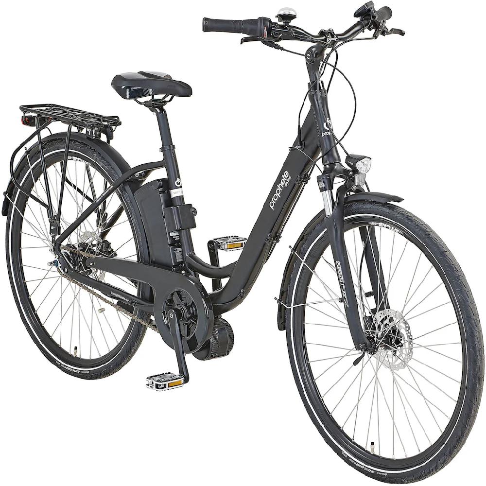 Prophete E-Bike »City« 7 Gang Shimano Mittelmotor 250 W Pedelec Elektrofahrrad für Damen u. Herren Cityrad Räumungsverkauf