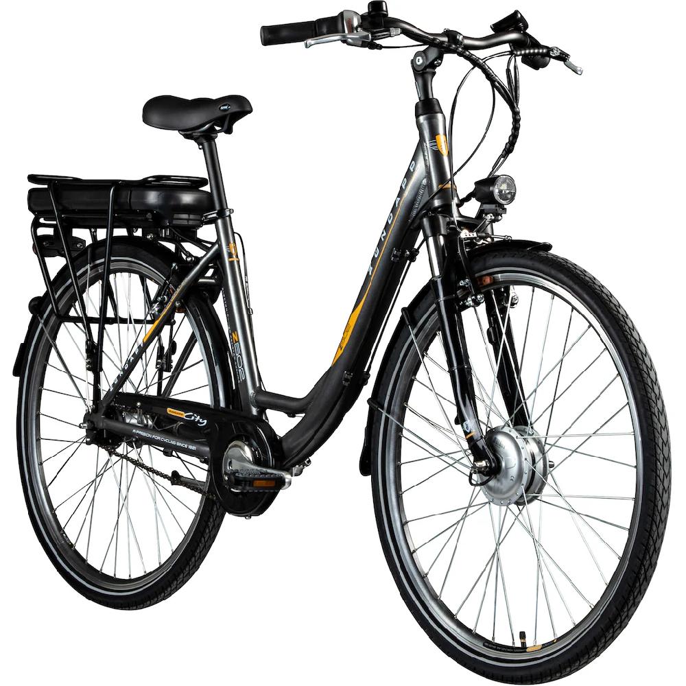 Zündapp E-Bike »Z502« 7 Gang Frontmotor 240 W Pedelec Elektrofahrrad für Damen u. Herren Cityrad auf Rechnung online bestellen Riesige Ersparnisse