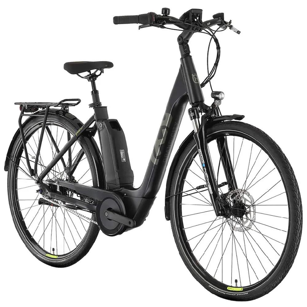 Husqvarna E-BICYCLES E-Bike »E-Citybike Grand City Y2« 9 Gang Tektro RD-T350 Mittelmotor 250 W (28 Zoll Yamaha Motor Scheibenbremsen mit Straßenzulassung) Pedelec Elektrofahrrad für Herren u. Damen Cityrad tiefer Einstieg Zeitbegrenzte Promotion