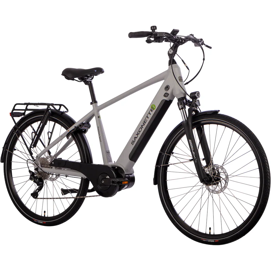 SAXONETTE E-Bike »Premium Sport (Diamant)« 10 Gang Mittelmotor 250 W Pedelec Elektrofahrrad für Herren Trekkingrad Bis zu 60% Rabatt