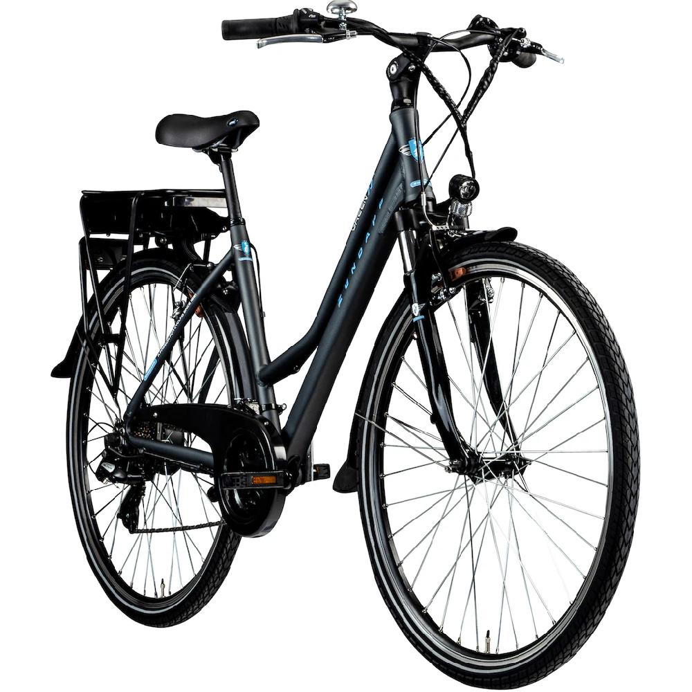 Zündapp E-Bike »Green 7.7 Damen« 21 Gang Shimano Altus RD-M310 Heckmotor 250 W Pedelec Elektrofahrrad für Damen Trekkingrad Nur für heute