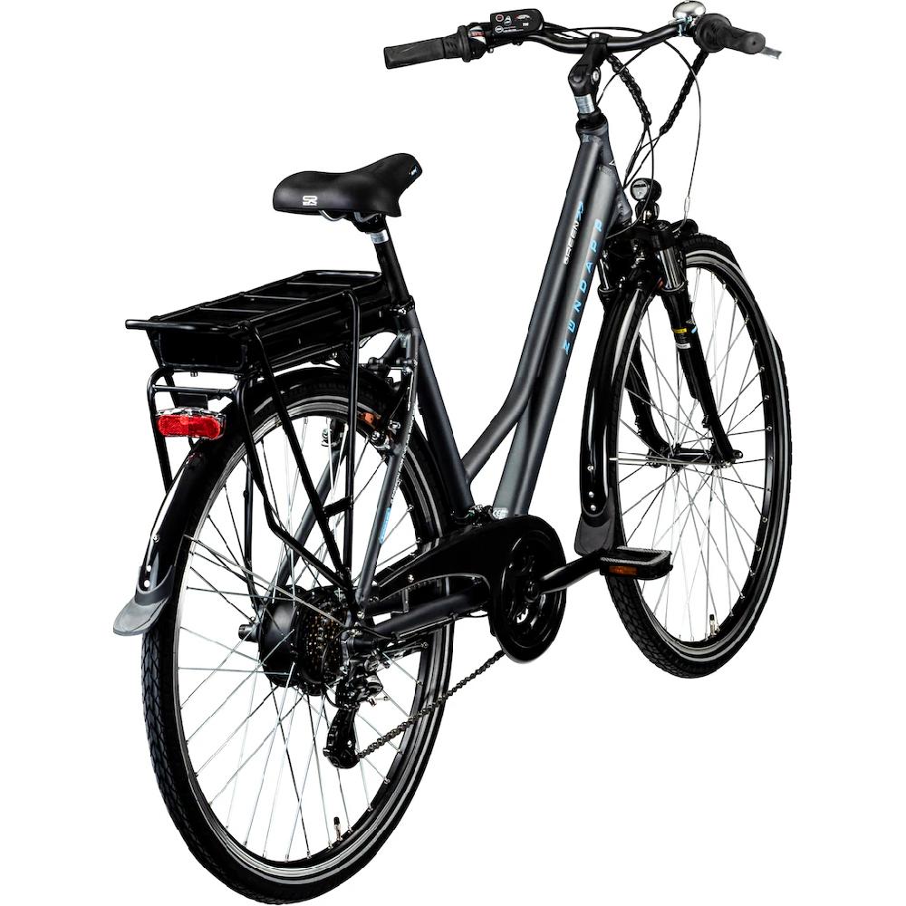 Zündapp E-Bike »Green 7.7 Damen« 21 Gang Shimano Altus RD-M310 Heckmotor 250 W Pedelec Elektrofahrrad für Damen Trekkingrad Nur für heute