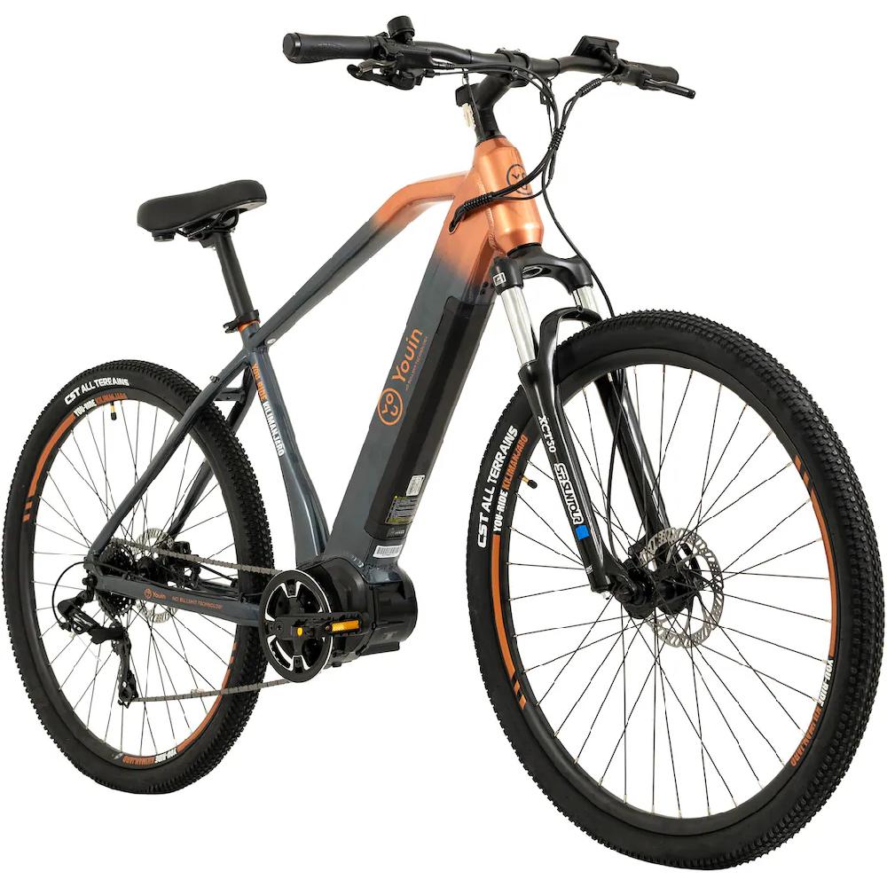 TOTEM E-Bike »FJ-M« 8 Gang Shimano Tourney Mittelmotor 250 W Pedelec Elektrofahrrad für Damen u. Herren MTB Mountainbike auf Rechnung Super Rabatt