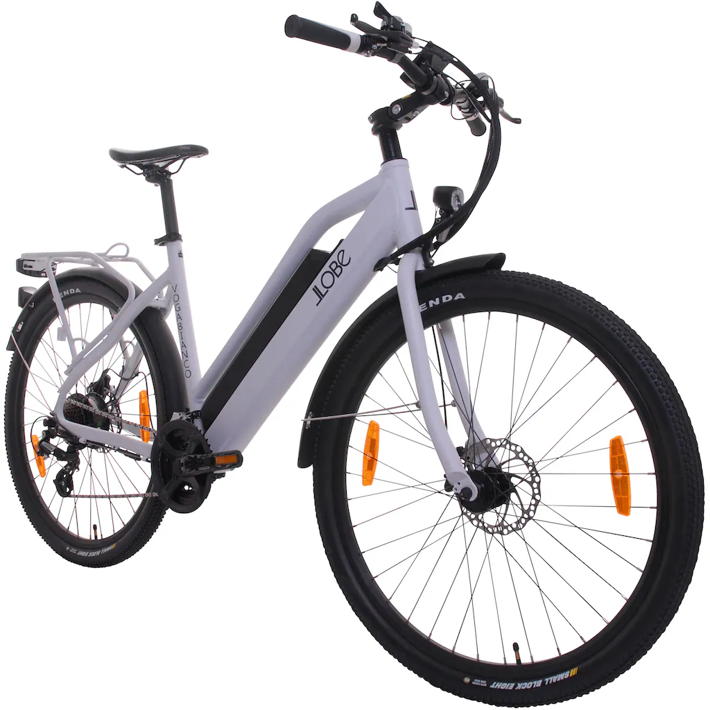 LLobe E-Bike »Voga Bianco« 21 Gang Shimano Heckmotor 250 W Pedelec Elektrofahrrad für Damen u. Herren Riesige Rabatte