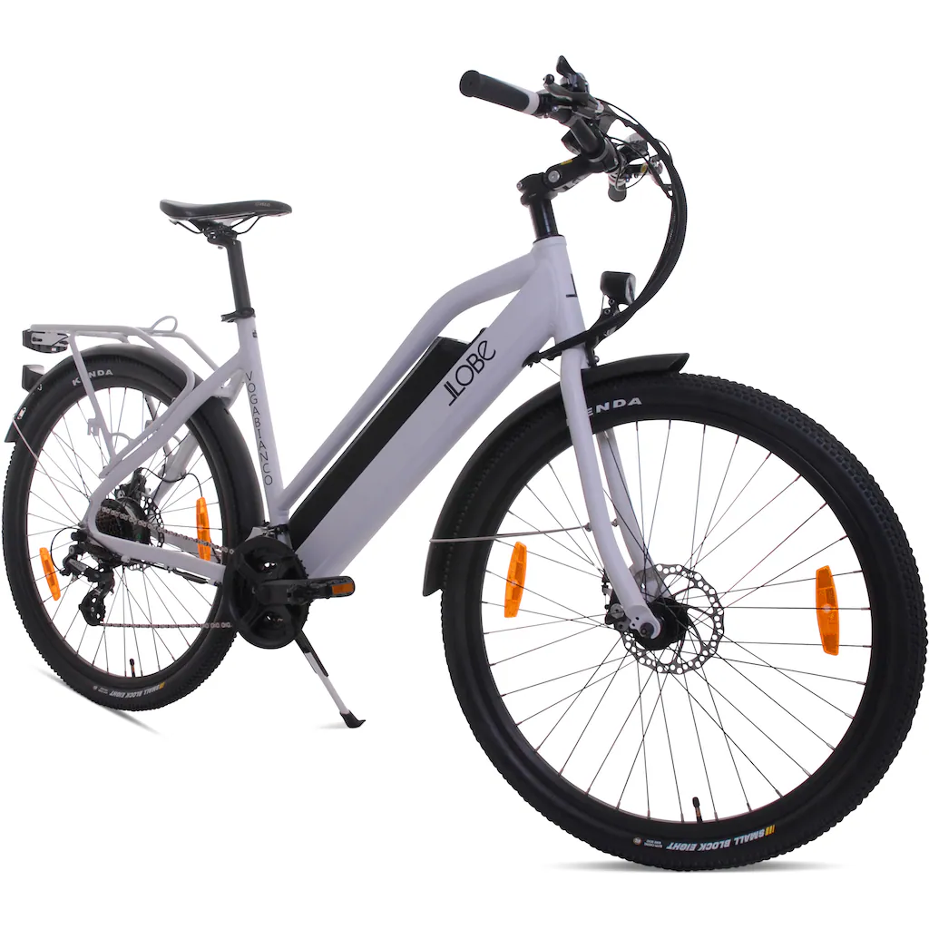 LLobe E-Bike »Voga Bianco« 21 Gang Shimano Heckmotor 250 W Pedelec Elektrofahrrad für Damen u. Herren Riesige Rabatte
