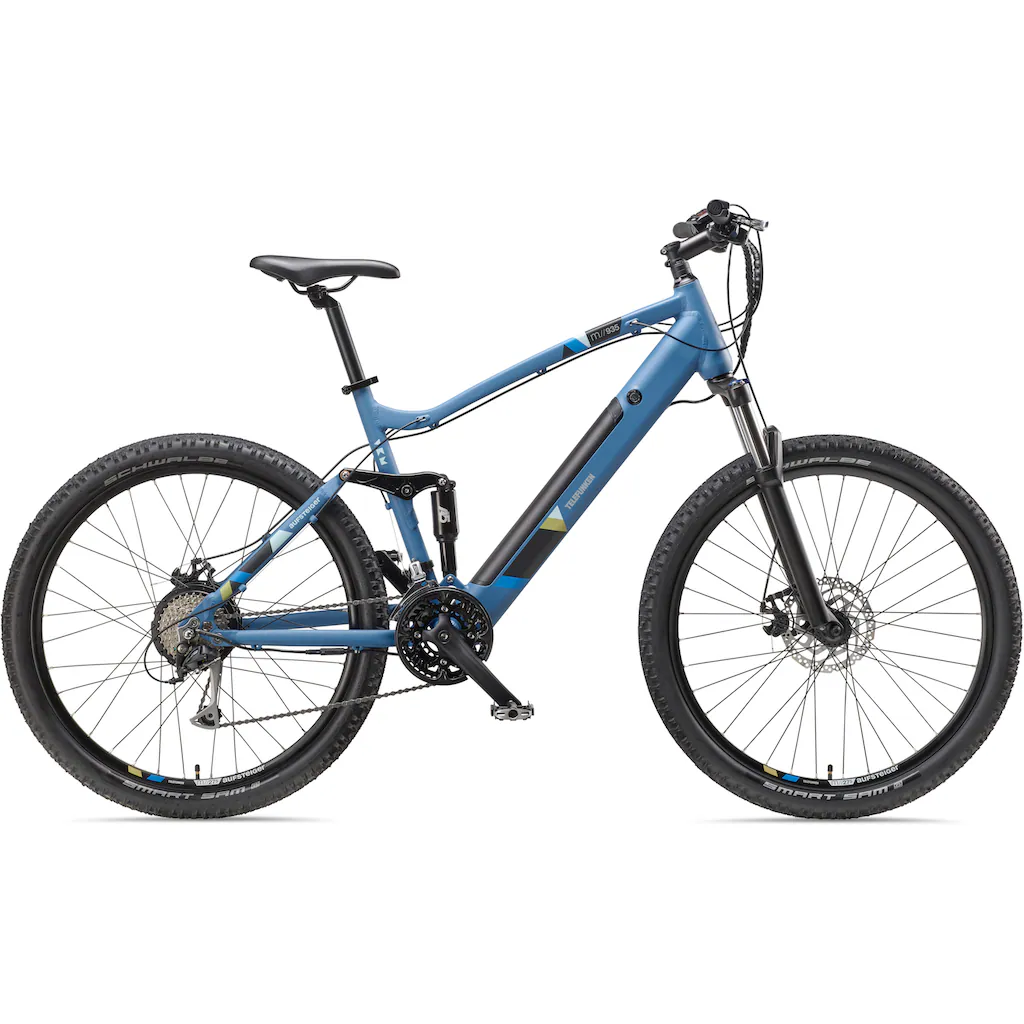 Telefunken E-Bike »Aufsteiger M935« 24 Gang Shimano Acera Heckmotor 250 W Pedelec Elektrofahrrad für Damen u. Herren MTB Mountainbike auf Raten Speichern exportieren