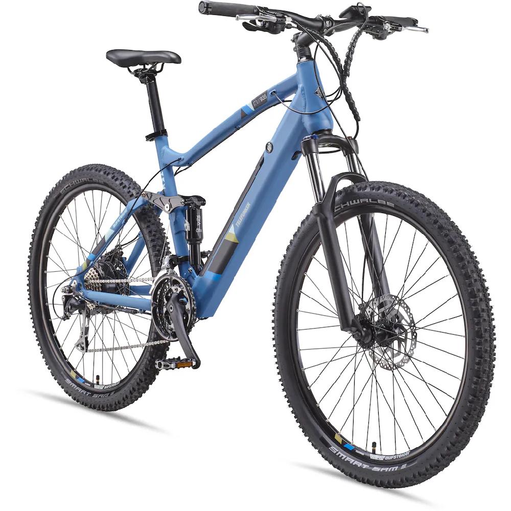 Telefunken E-Bike »Aufsteiger M935« 24 Gang Shimano Acera Heckmotor 250 W Pedelec Elektrofahrrad für Damen u. Herren MTB Mountainbike auf Raten Speichern exportieren